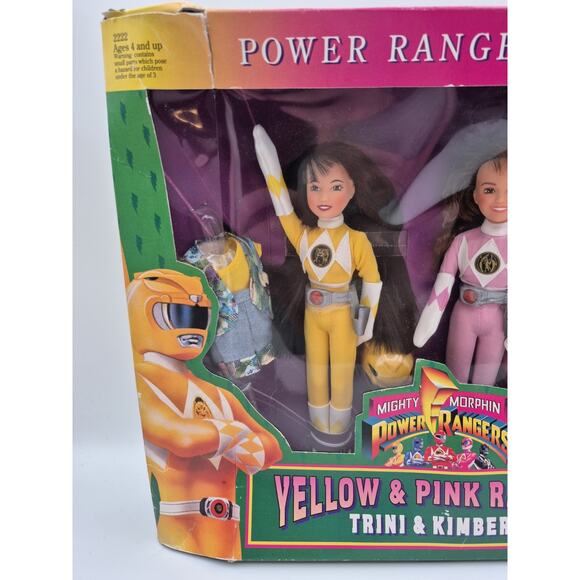 Mighty Morphin Power Rangers For Girls Yellow (Trini) & Pink (Kimberly) New - Picture 3 of 15